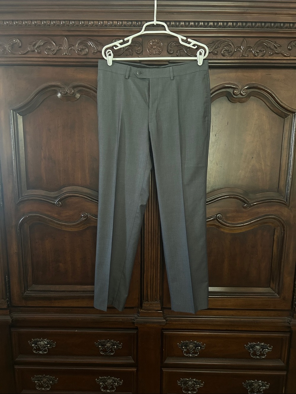 Pronto Uomo Men's Charcoal Gray Dress Pants